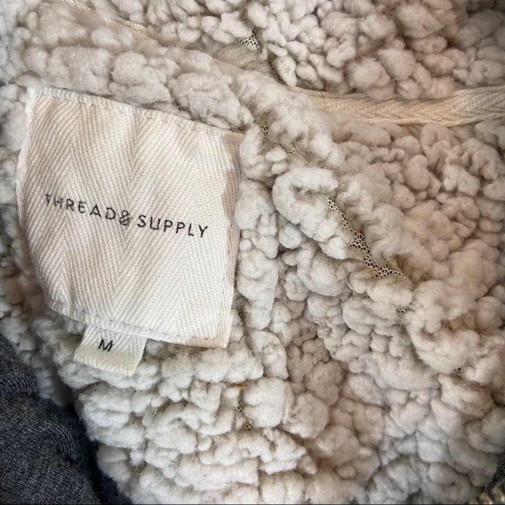 Thread & Supply 1/4 Zip Wubby Fleece Pullover M - Picture 8 of 12